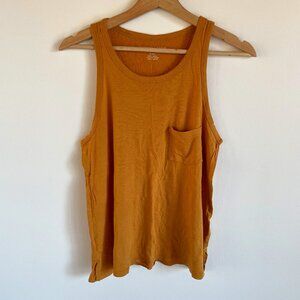 Soft Racerback Mustard Pocket Tank